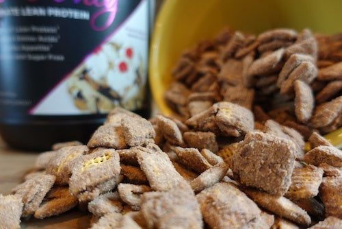 PEANUT BUTTER BANANA SPLIT PUPPY CHOW