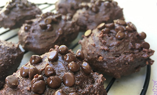 Triple Chocolate Protein Cookies