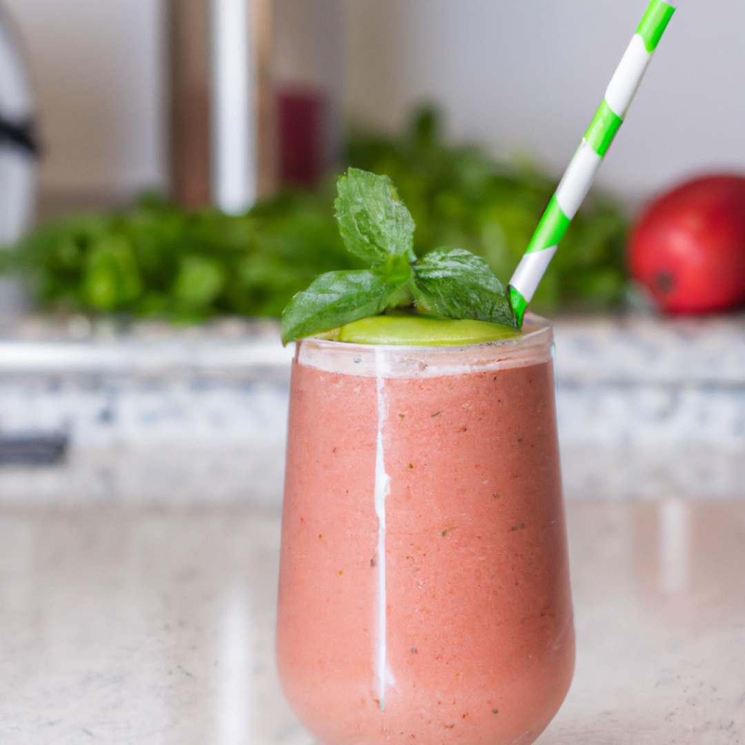 Strawberry Kiwi Amino Burner Mocktail