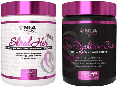 NLA for Her Daytime and Nighttime Fat Burn Stack